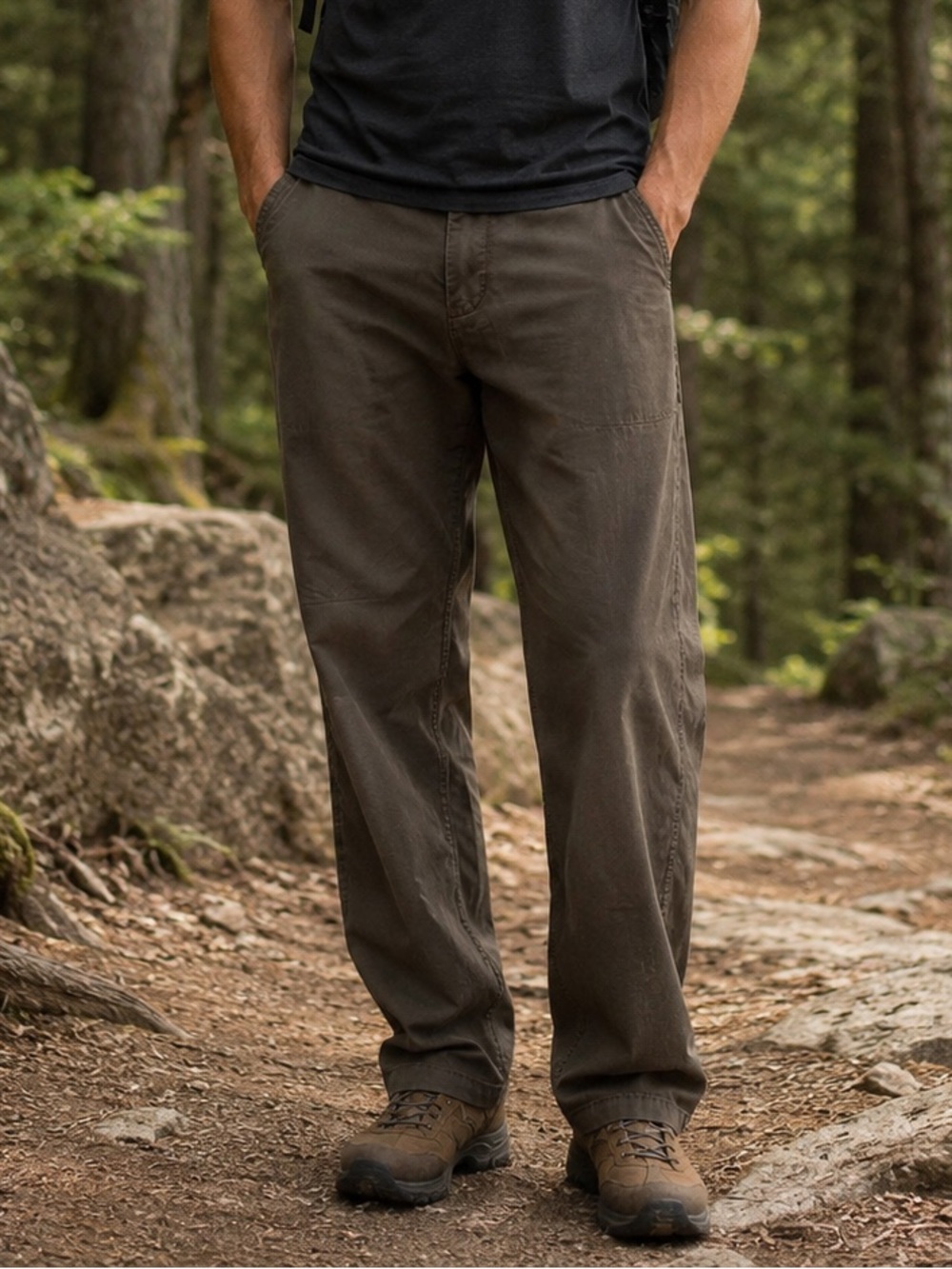 Royal Robbins Brown Straight Fit Hiking Pants Men’s 38x30 Cotton Camping Outdoor